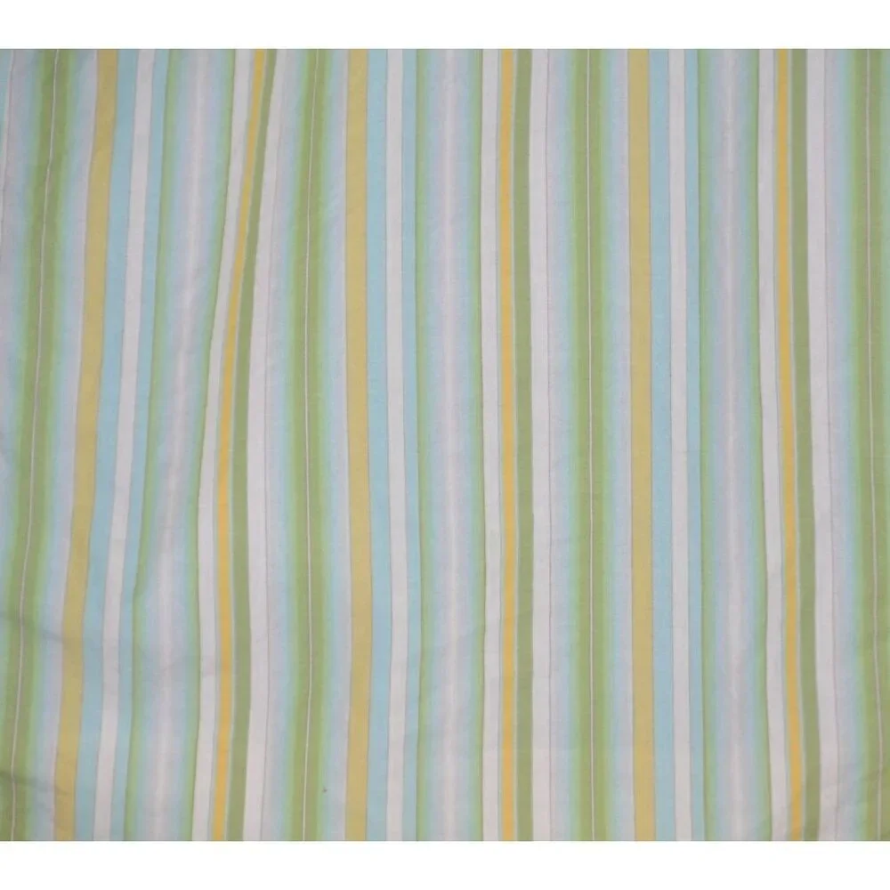 Banana Republic Shirt Men's 16-16 1/2 Green Stripe Cotton Flip Contrast Cuffs
